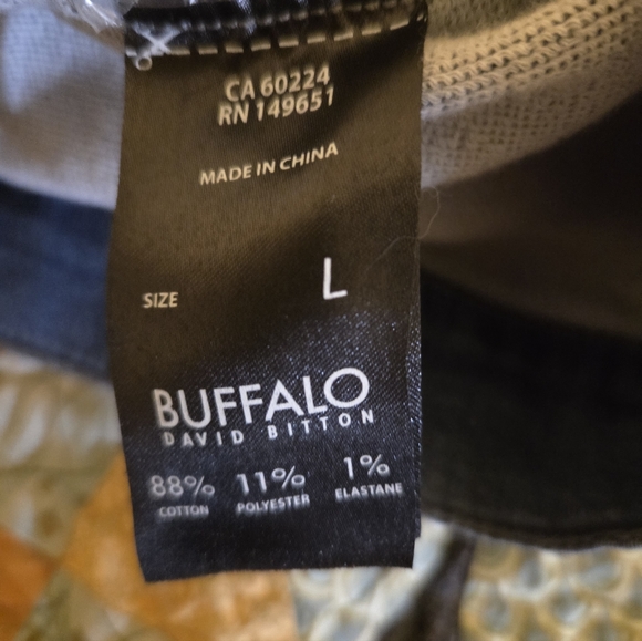 Women's Classic Blue Denim Jacket Buffalo By David Bitton Size L - Picture 6 of 8